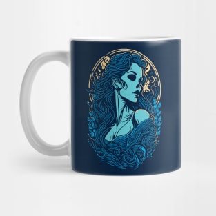 Gothic Skull Beauty Graphic Design Mug